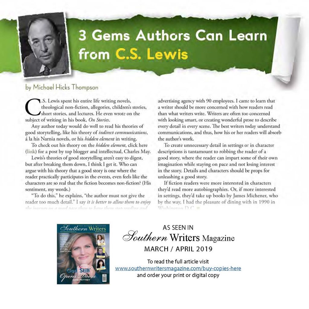 3 Gems Authors can learn from C.S. Lewis 